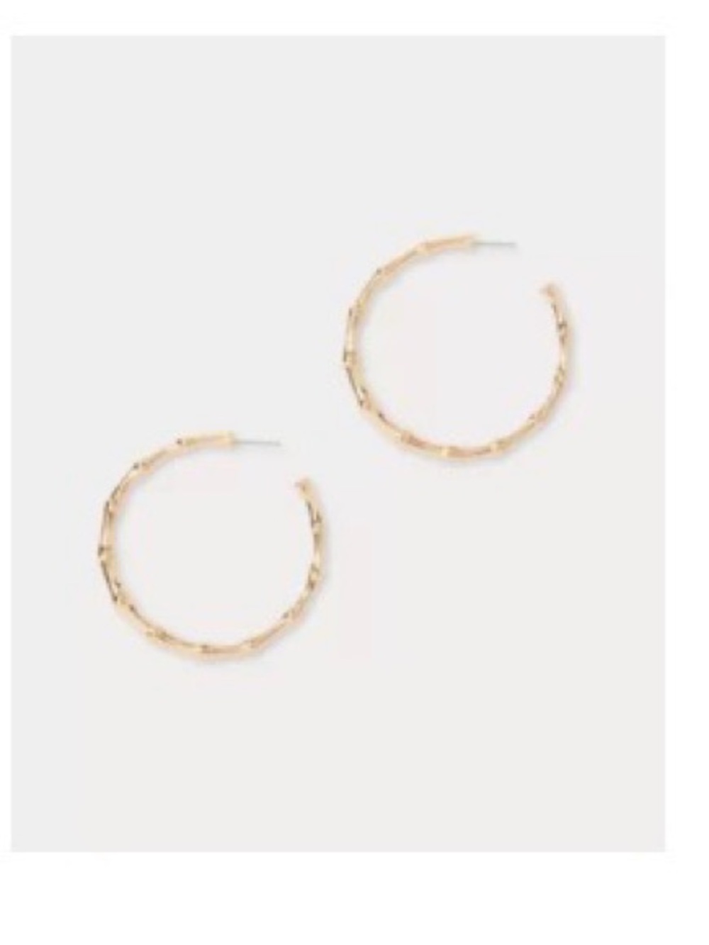 Lilly Pulitzer Gold Bamboo Forest Hoop Earrings